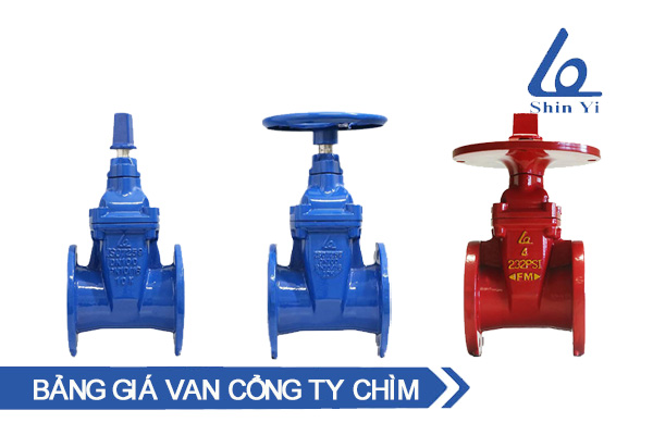 Bảng giá van cổng ty chìm ShinYi chính hãng