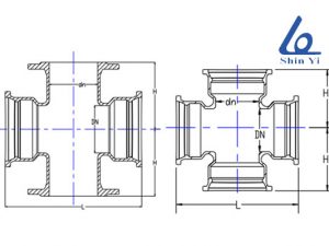 Cấu tạo của cút nối chữ thập - F