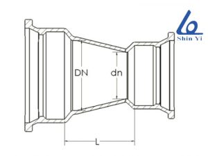 Cấu tạo của cút nối giảm - FF