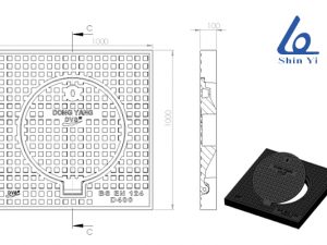 cấu tạo của nắp hố ga khung vuông, nắp tròn ShinYi