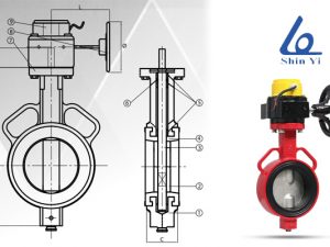 Cấu tạo của van bướm tín hiệu