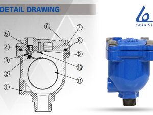 Cấu tạo của van xả khí đơn