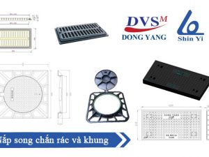 Nắp song chắn rác và khung - Phụ kiện ngành nước ShinYi chính hãng