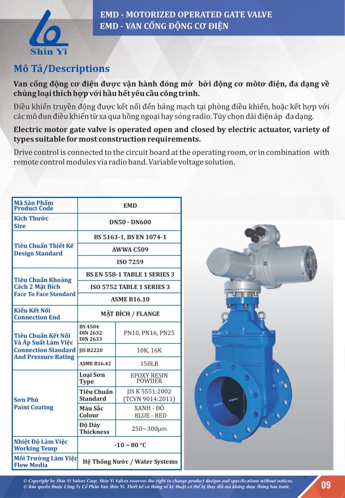 Van cổng động cơ điện ShinYi