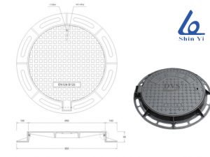 cấu tạo của nắp hố ga khung tròn, nắp tròn ShinYi