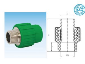 Cấu tạo của măng sông ren ngoài nhựa PPR - Van Minh Hòa chính hãng