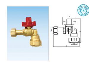 Cấu tạo của sản phẩm van góc đồng liên hợp không 1 chiều 5D