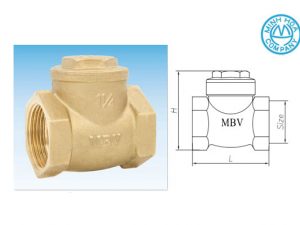 Cấu tạo của van 1 chiều đồng lá lật MBV