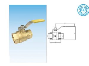 Cấu tạo của van bi đồng gas tay gạt