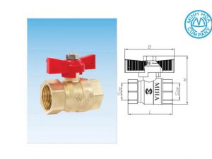 Cấu tạo của van bi đồng tay bướm Miha