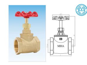 Cấu tạo của van cầu hơi đồng Miha