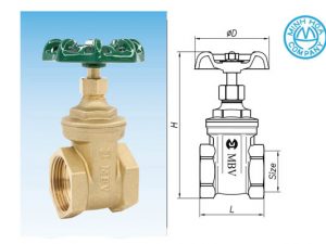 Cấu tạo của van cửa đồng MBV Mình Hòa