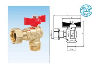 Cấu tạo của van đồng tay bướm ABS - Van đồng Minh Hòa