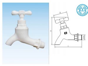 Cấu tạo van vòi nhựa tay xoay Minh Hòa