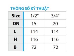 Thông số kỹ thuật vòi nhựa tay gạt đĩa Ceramic nối ống mềm