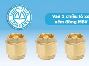 Van 1 chiều đồng lò xo nêm đồng MBV - Van 1 chiều Minh Hòa chính hãng