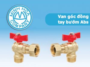 Van góc đồng tay bướm abs - Van góc đồng Minh Hòa chính hãng