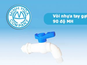 Vòi nhựa tay gạt 90 độ MH - Van vòi nhựa Minh Hòa chính hãng